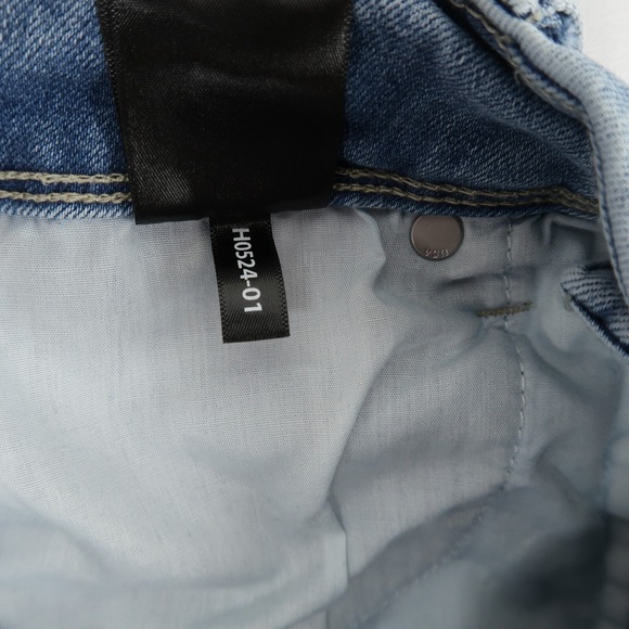 Hudson Straight Jeans Womens 6 Light Blue Stretch Double Button Flap‎ Pockets - Picture 11 of 11